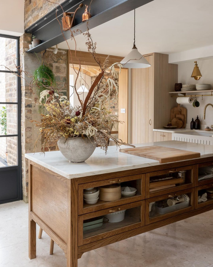 Sacramento kitchen design historic home with freestanding island