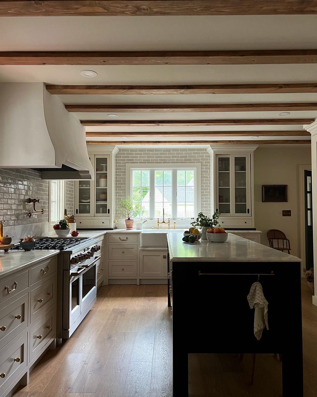 Historic kitchen with freestanding island Sacramento Interior Designer