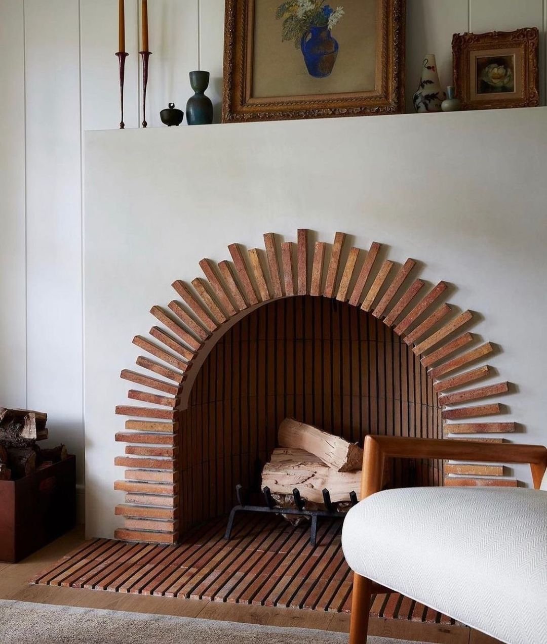 Fireplace with vintage design Sacramento Interior Designer