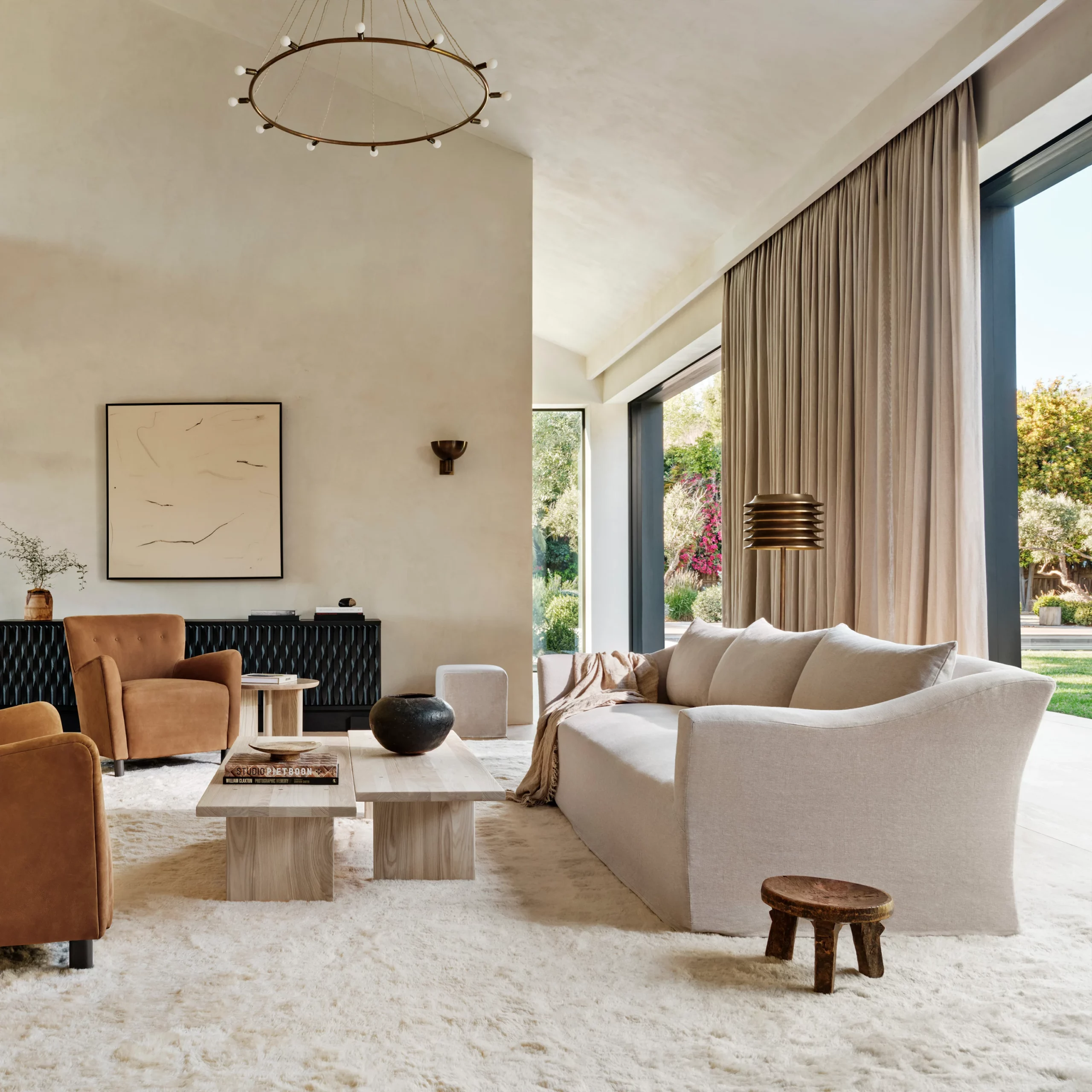 Bright living room Belgian Inspired interior design